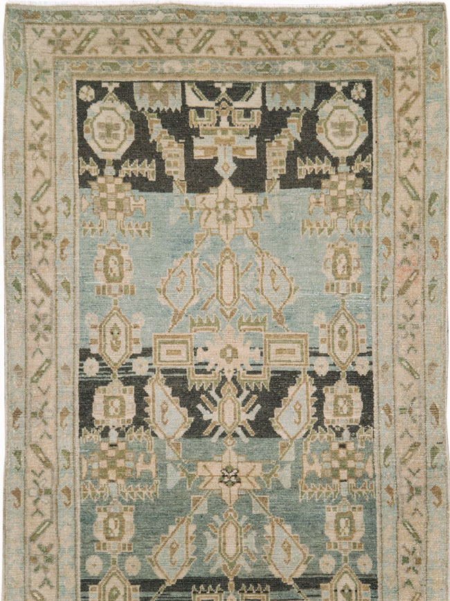 Vintage Persian Malayer Long Runner, No.28670 - Gsblank