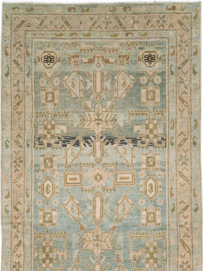 Vintage Persian Malayer Long Runner, No.28670 - Gsblank
