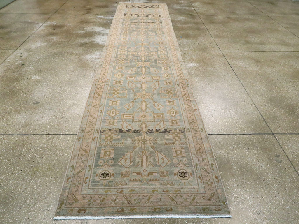 Vintage Persian Malayer Long Runner, No.28670 - Gsblank