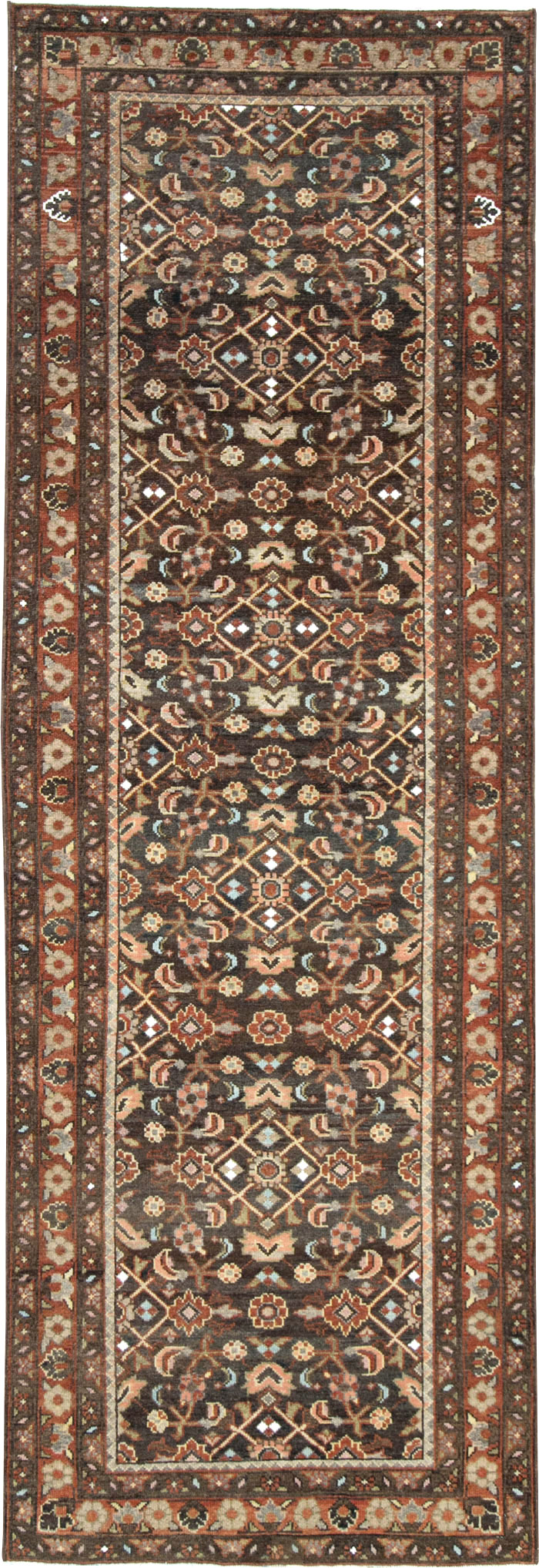 Vintage Persian Malayer Runner, No.28678 - Gsblank
