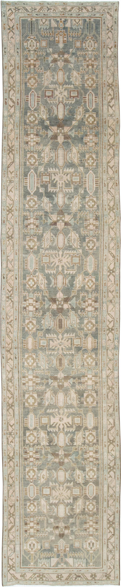 Vintage Persian Malayer Long Runner, No.28691 - Gsblank