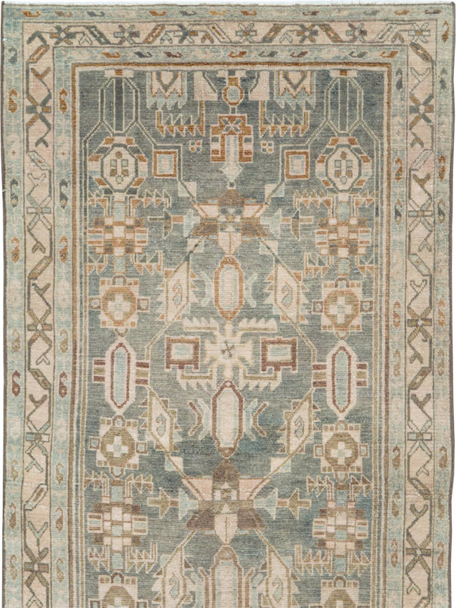 Vintage Persian Malayer Long Runner, No.28691 - Gsblank