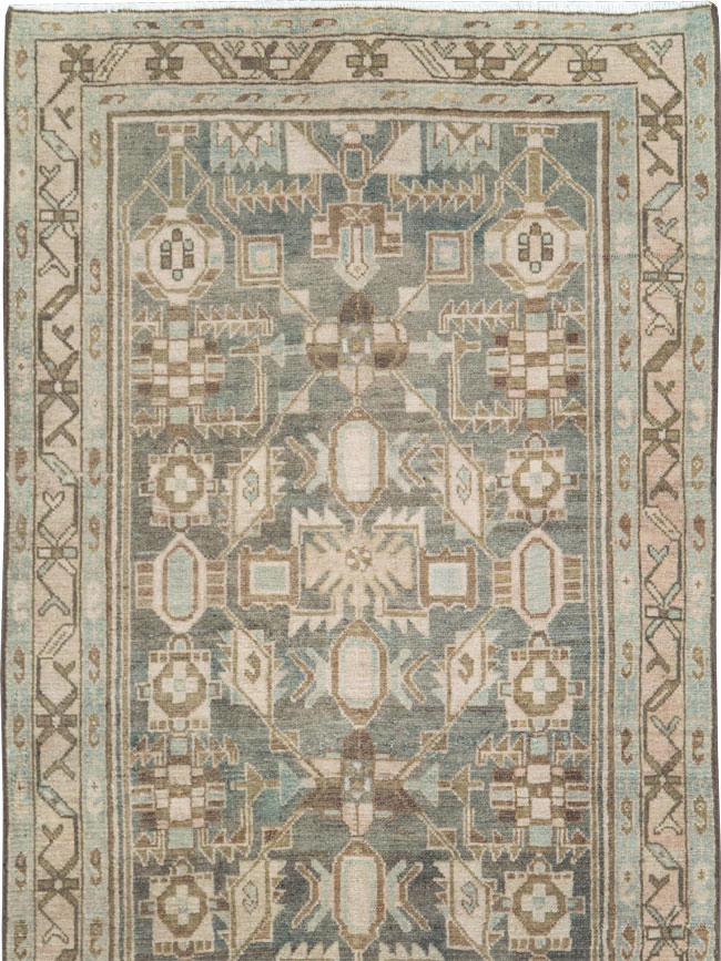 Vintage Persian Malayer Long Runner, No.28691 - Gsblank