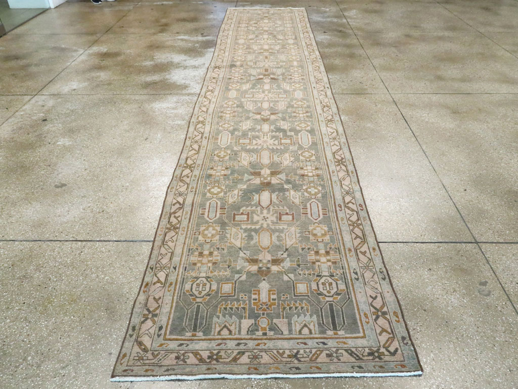 Vintage Persian Malayer Long Runner, No.28691 - Gsblank