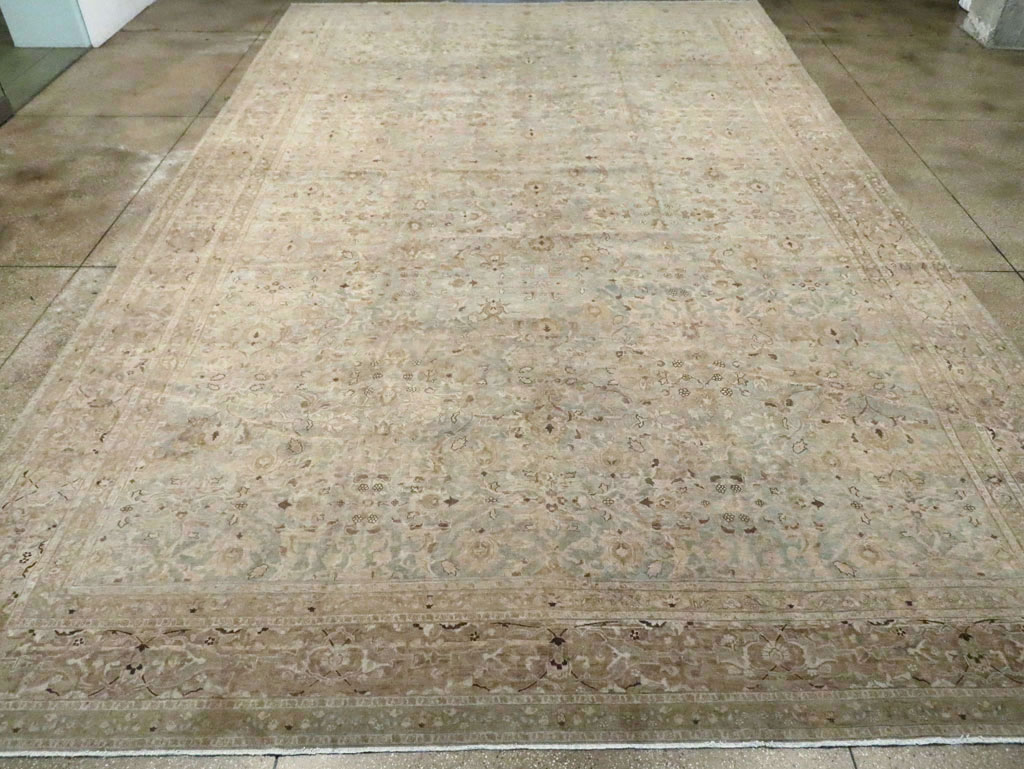 Antique Persian Tabriz Oversize Carpet, No.28702 - Gsblank