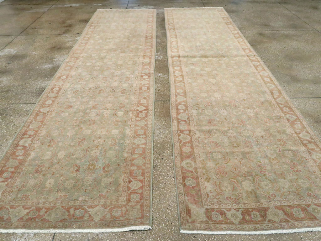 Vintage Persian Tabriz Runner (Pair: 1 of 2), No.28704 - Gsblank