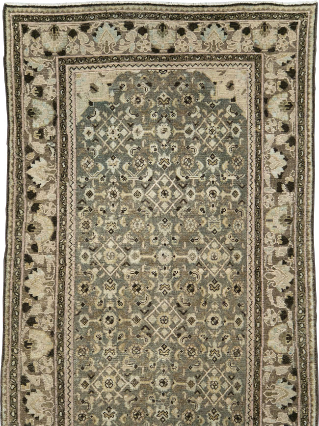Vintage Persian Malayer Wide Gallery Runner, No.28705 - Gsblank