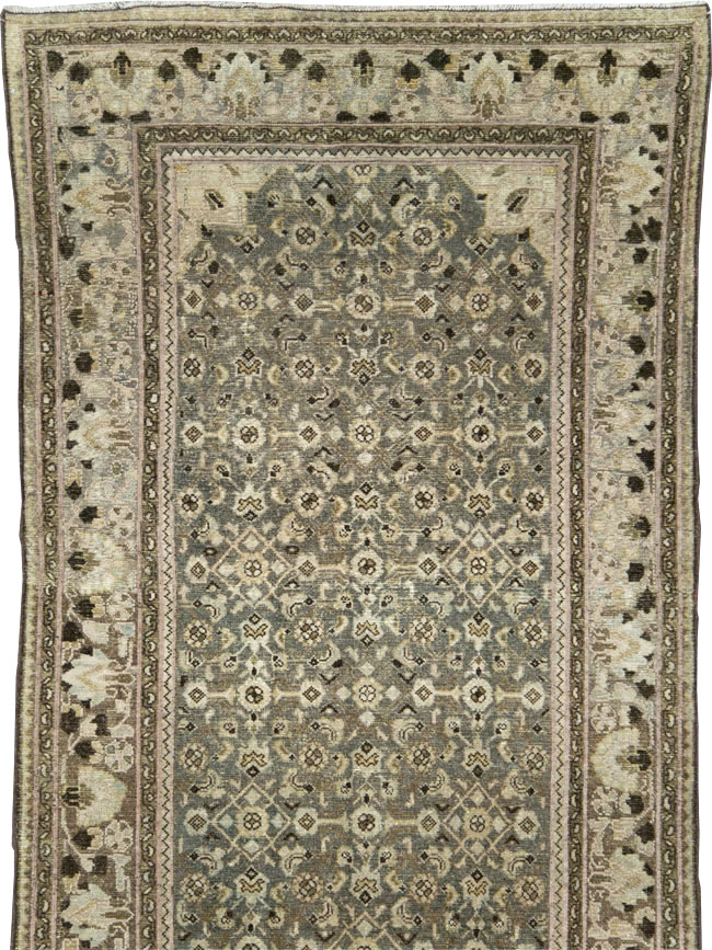 Vintage Persian Malayer Wide Gallery Runner, No.28705 - Gsblank