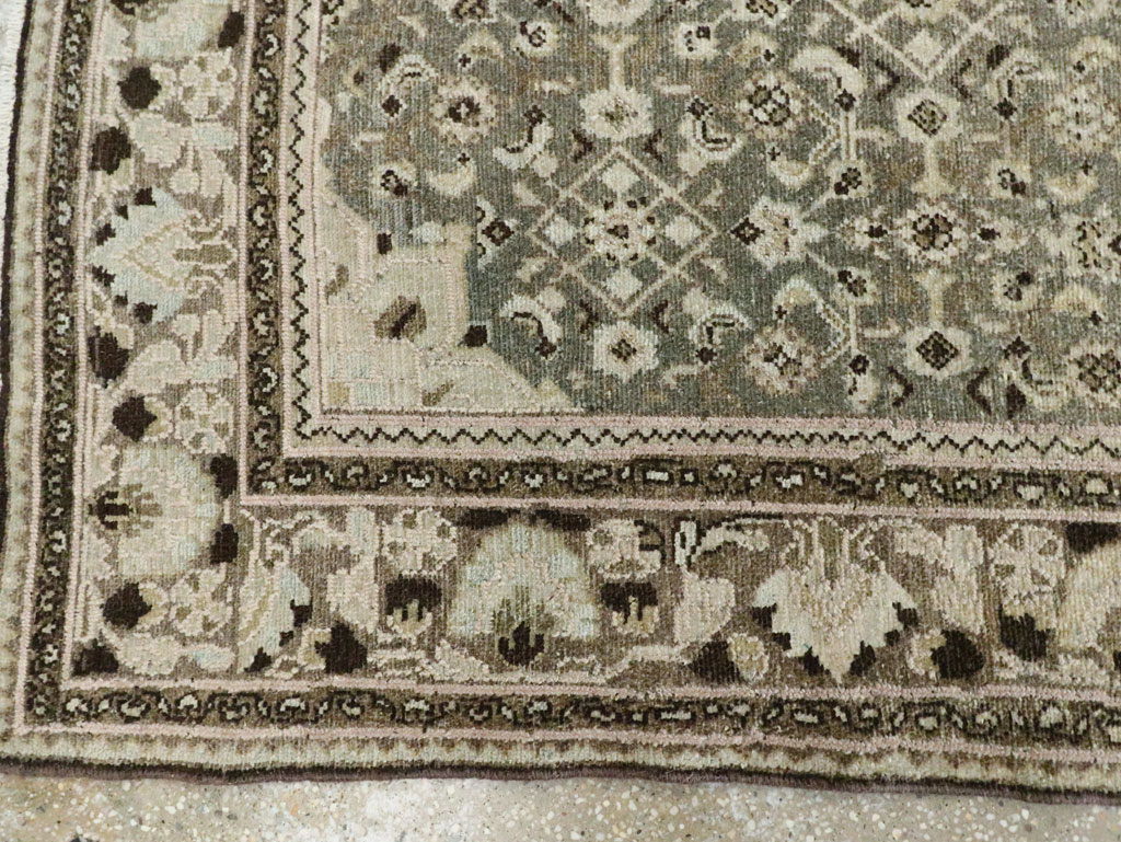 Vintage Persian Malayer Wide Gallery Runner, No.28705 - Gsblank