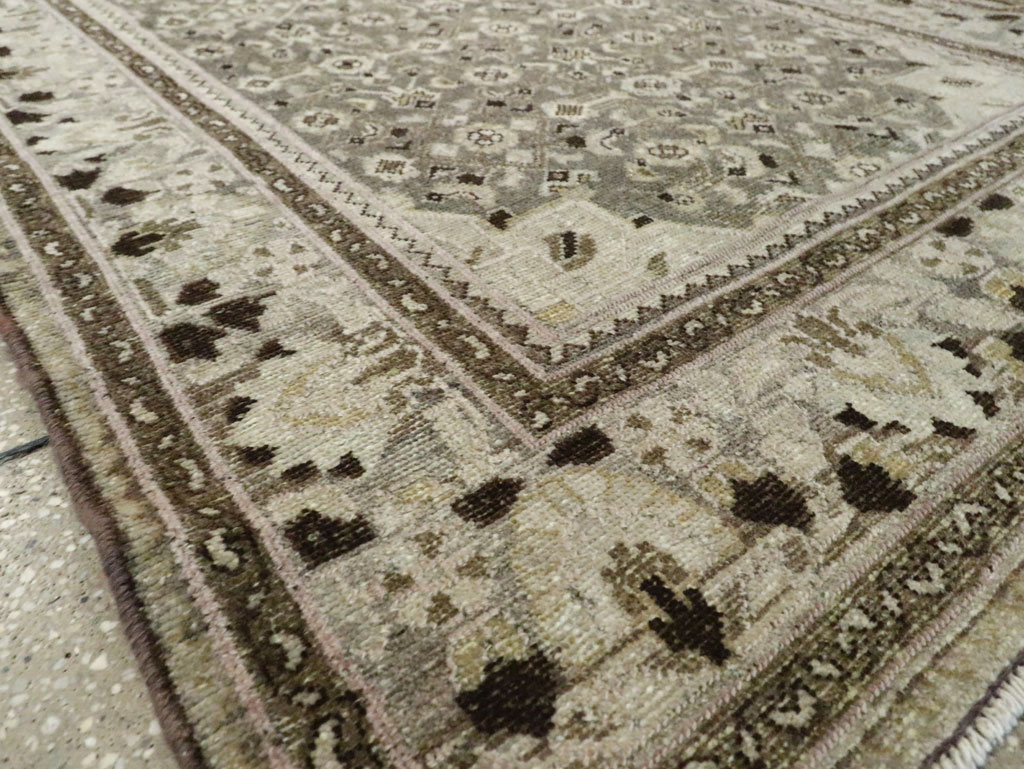 Vintage Persian Malayer Wide Gallery Runner, No.28705 - Gsblank