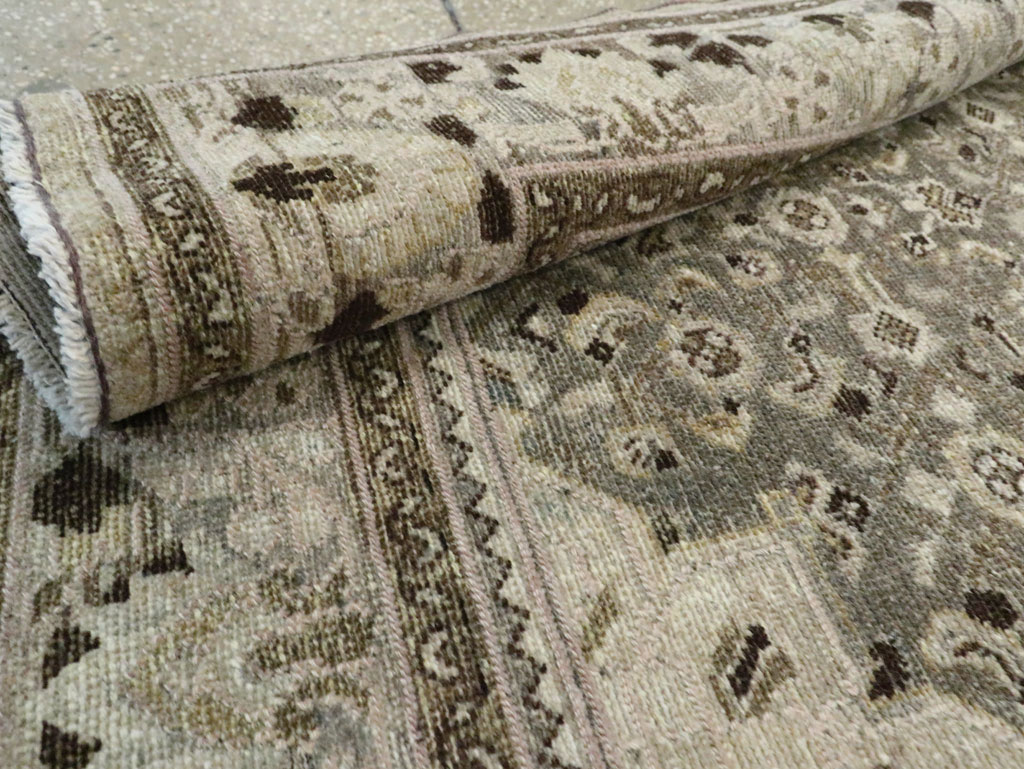 Vintage Persian Malayer Wide Gallery Runner, No.28705 - Gsblank