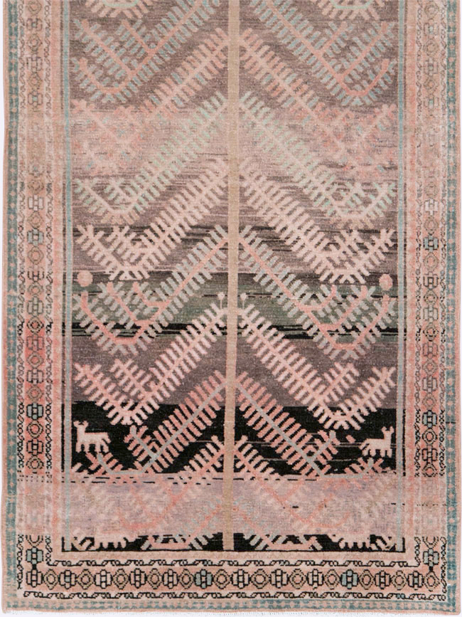 Vintage Persian Malayer Runner, No.28708 - Gsblank