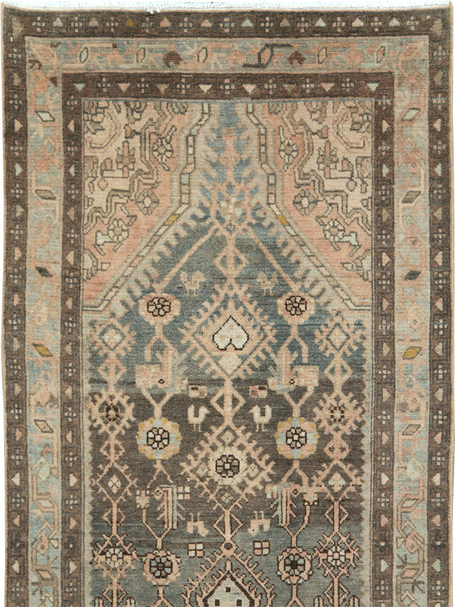 Vintage Persian Malayer Runner, No.28711 - Gsblank
