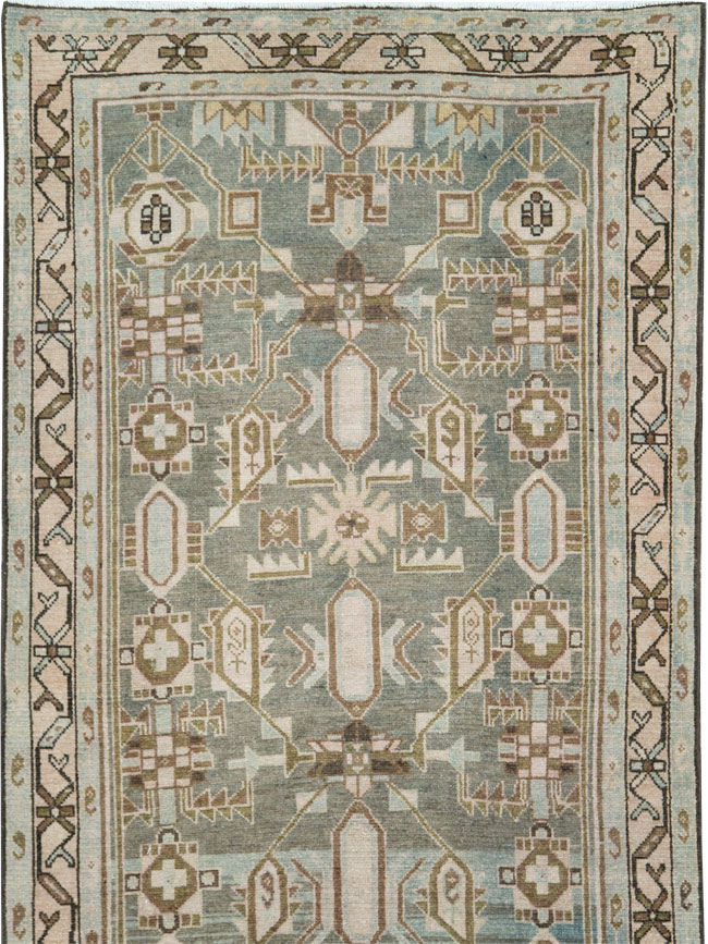 Vintage Persian Malayer Long Runner, No.28713 - Gsblank