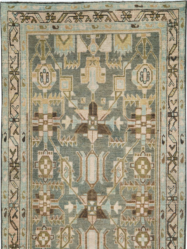 Vintage Persian Malayer Long Runner, No.28713 - Gsblank