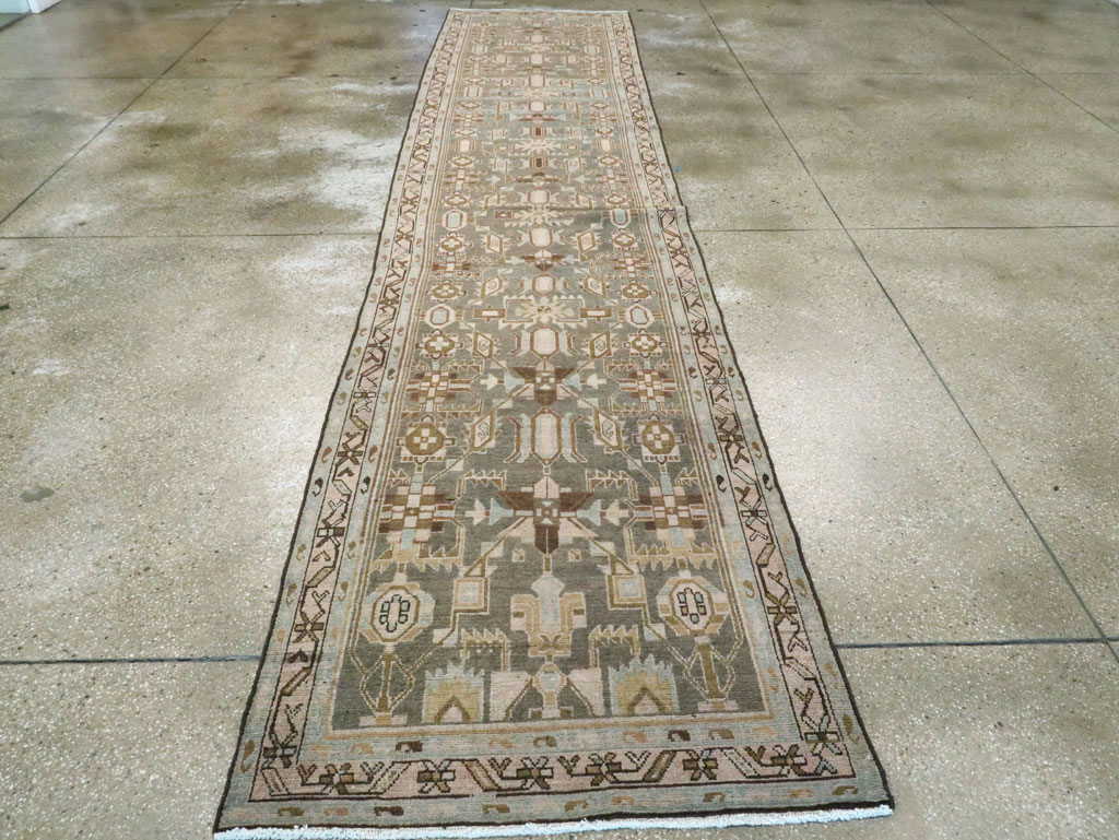 Vintage Persian Malayer Long Runner, No.28713 - Gsblank