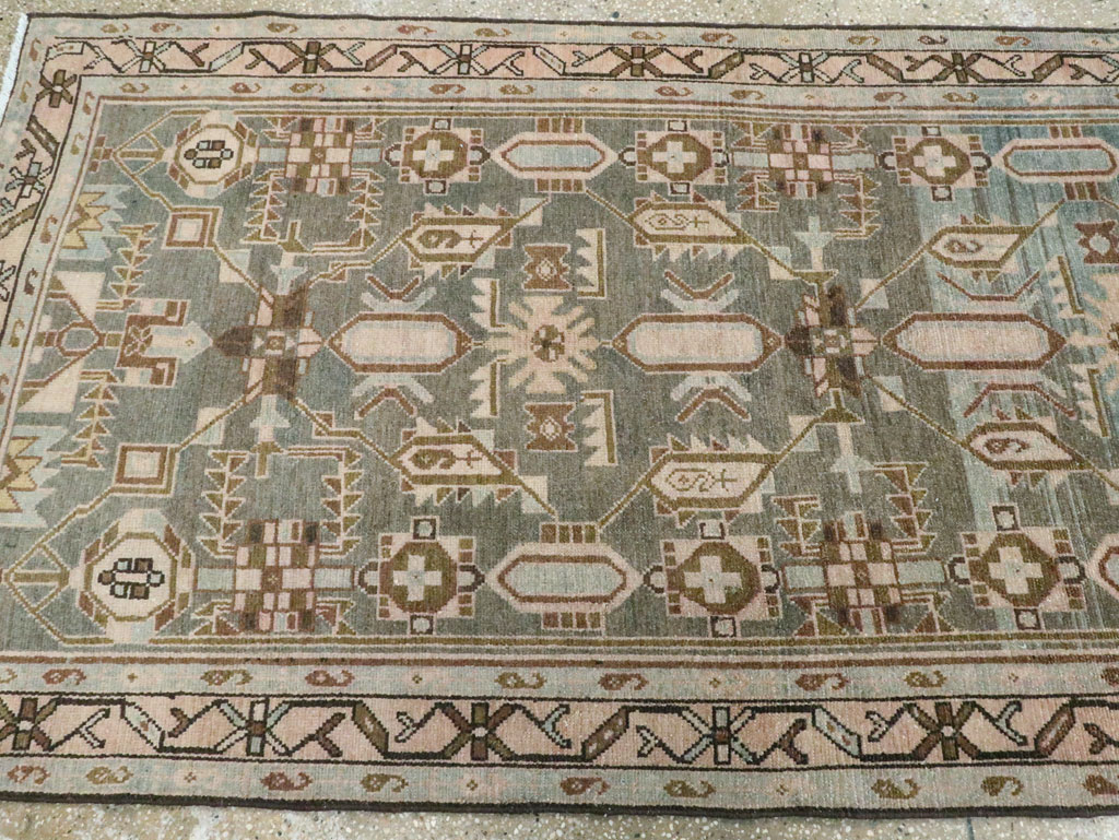 Vintage Persian Malayer Long Runner, No.28713 - Gsblank