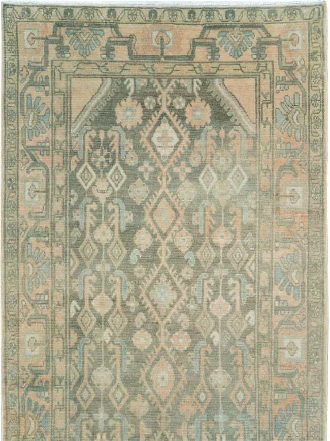 Vintage Persian Malayer Long Runner, No.28716 - Gsblank