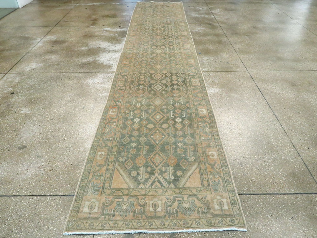 Vintage Persian Malayer Long Runner, No.28716 - Gsblank