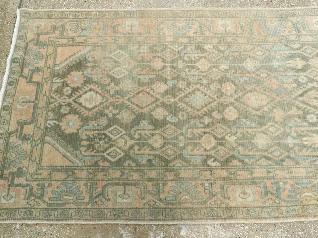 Vintage Persian Malayer Long Runner, No.28716 - Gsblank