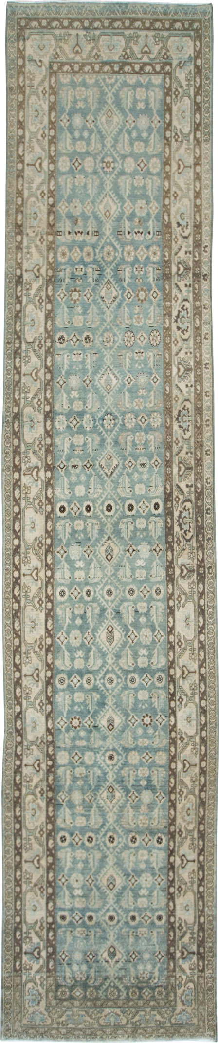 Vintage Persian Malayer Wide Gallery Runner, No.28726 - Gsblank