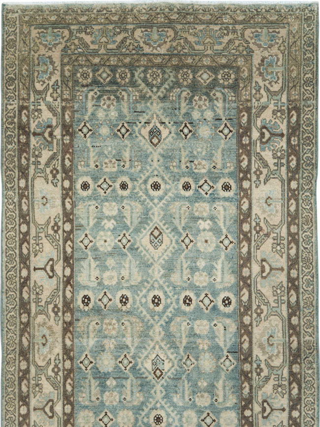 Vintage Persian Malayer Wide Gallery Runner, No.28726 - Gsblank