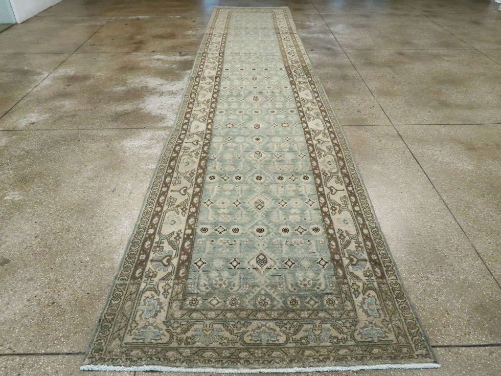 Vintage Persian Malayer Wide Gallery Runner, No.28726 - Gsblank