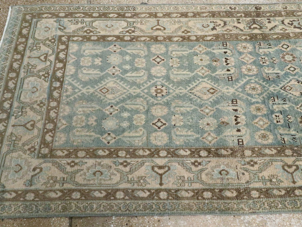 Vintage Persian Malayer Wide Gallery Runner, No.28726 - Gsblank
