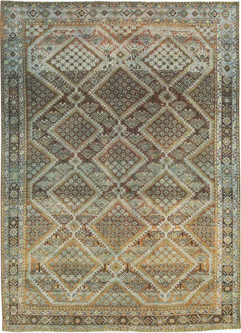 Antique Persian Afshar Small Room Size Carpet, No.28730 - Gsblank