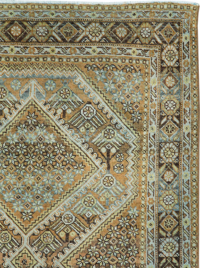 Antique Persian Afshar Small Room Size Carpet, No.28730 - Gsblank