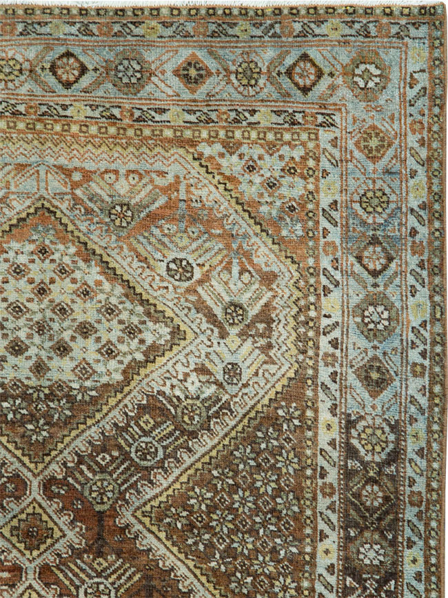 Antique Persian Afshar Small Room Size Carpet, No.28730 - Gsblank