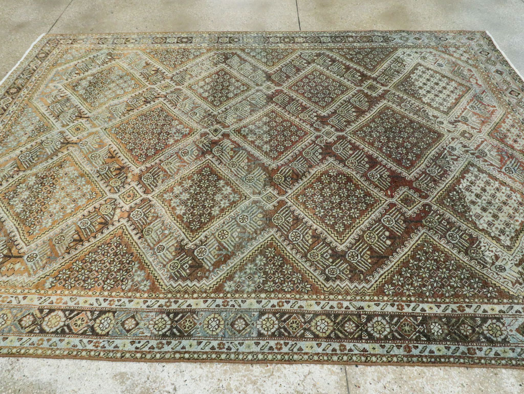 Antique Persian Afshar Small Room Size Carpet, No.28730 - Gsblank