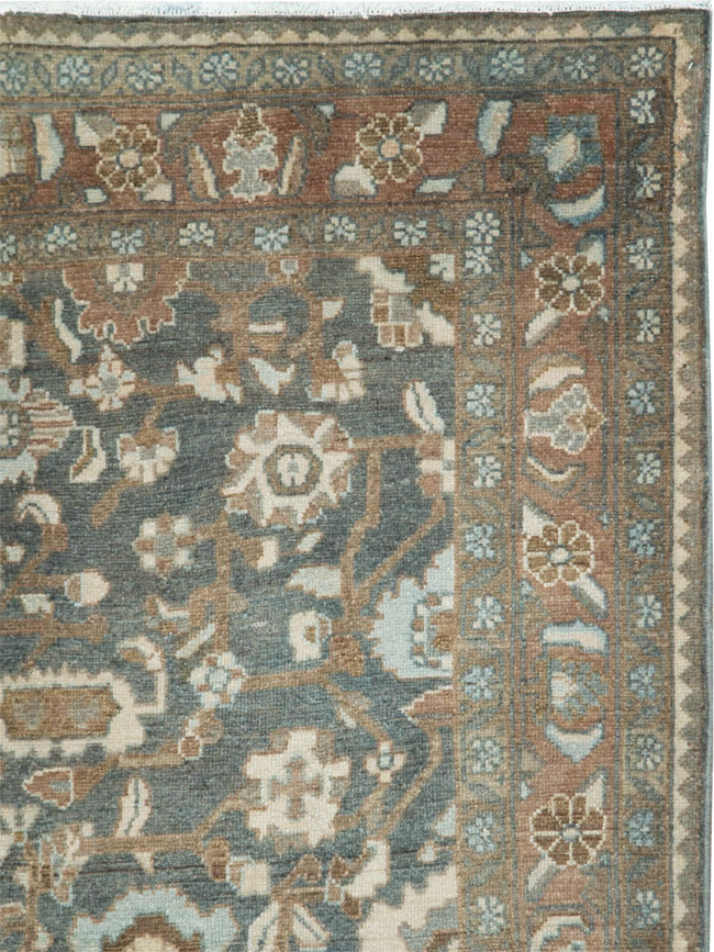 Vintage Persian Malayer Accent Rug, No.28732 - Gsblank