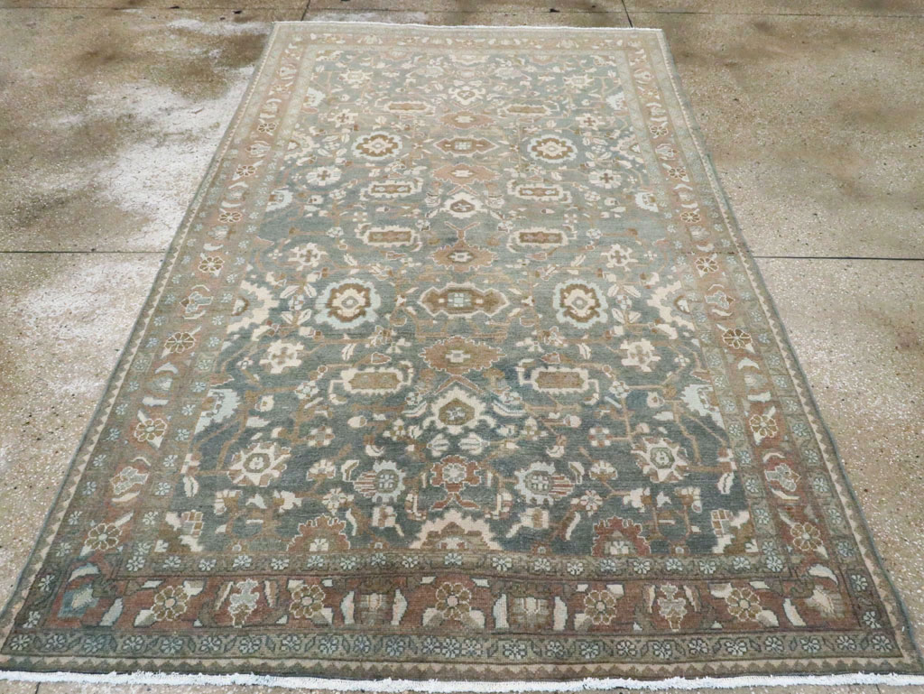 Vintage Persian Malayer Accent Rug, No.28732 - Gsblank