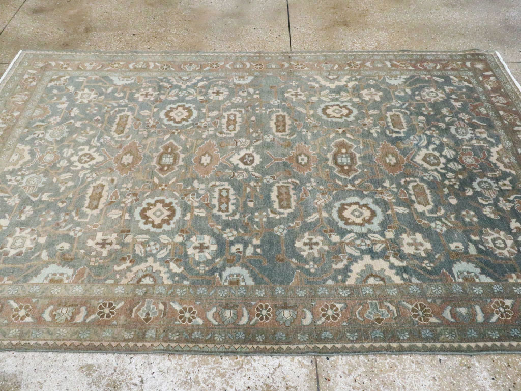Vintage Persian Malayer Accent Rug, No.28732 - Gsblank