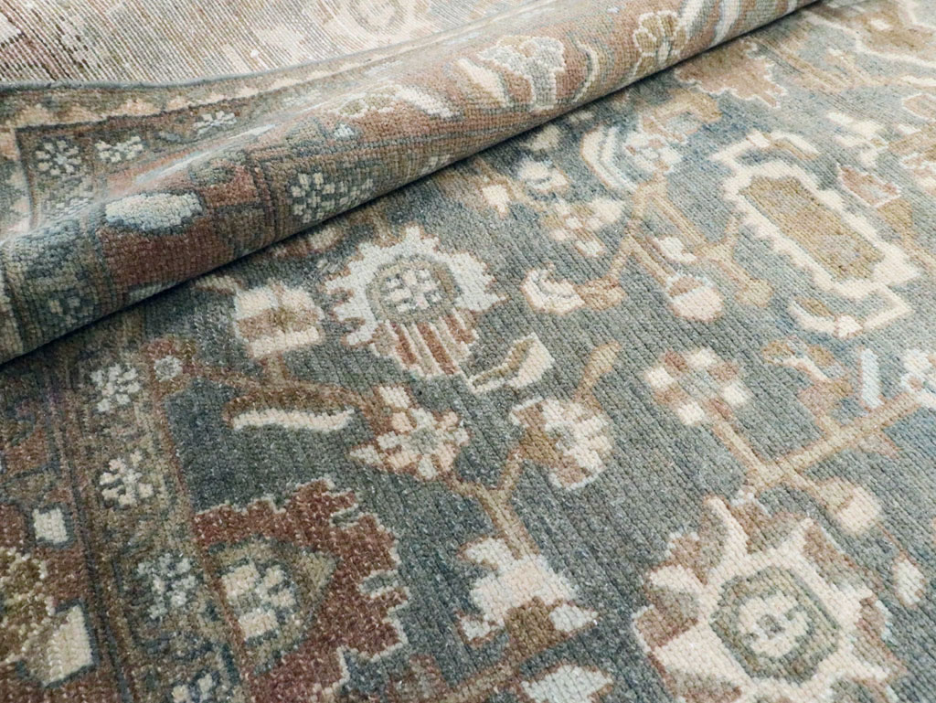 Vintage Persian Malayer Accent Rug, No.28732 - Gsblank