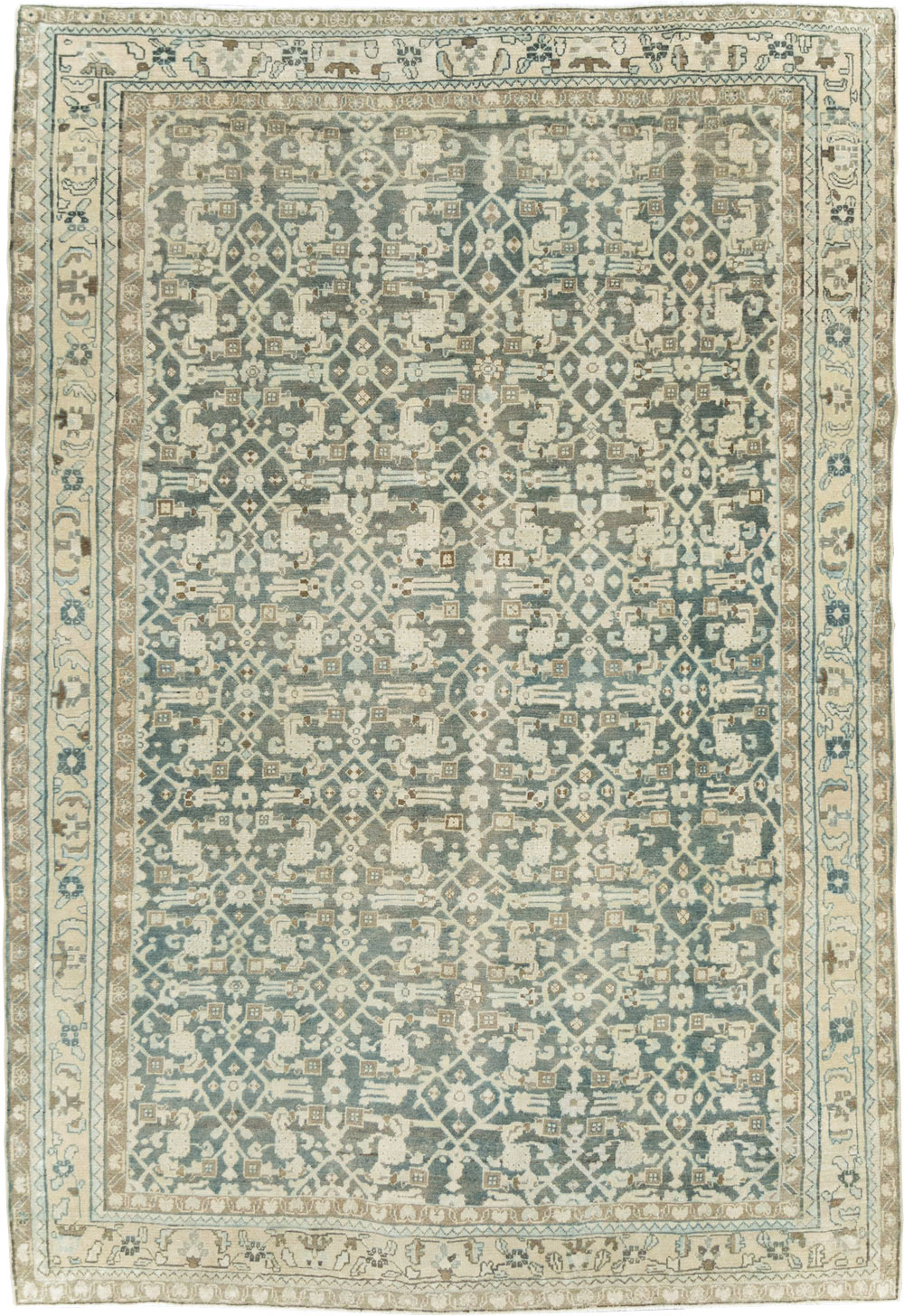Vintage Persian Malayer Carpet, No.28736 - Gsblank
