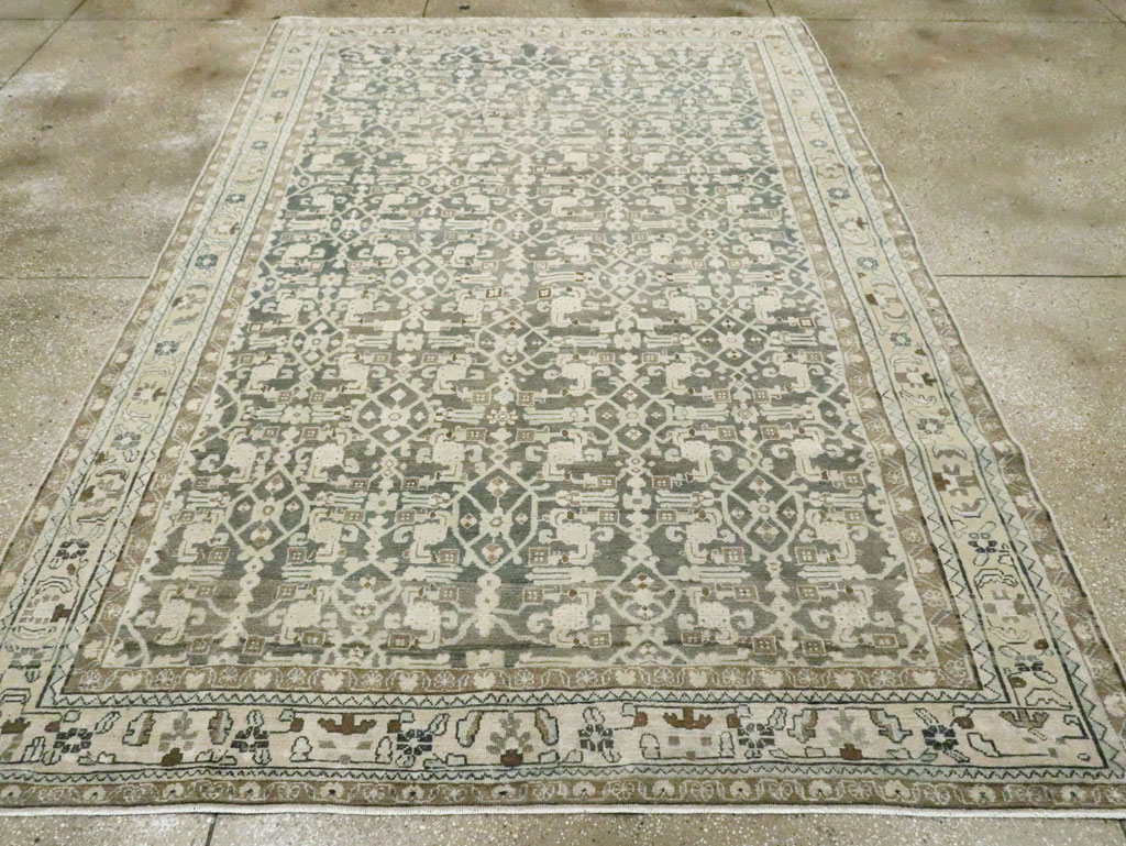 Vintage Persian Malayer Carpet, No.28736 - Gsblank