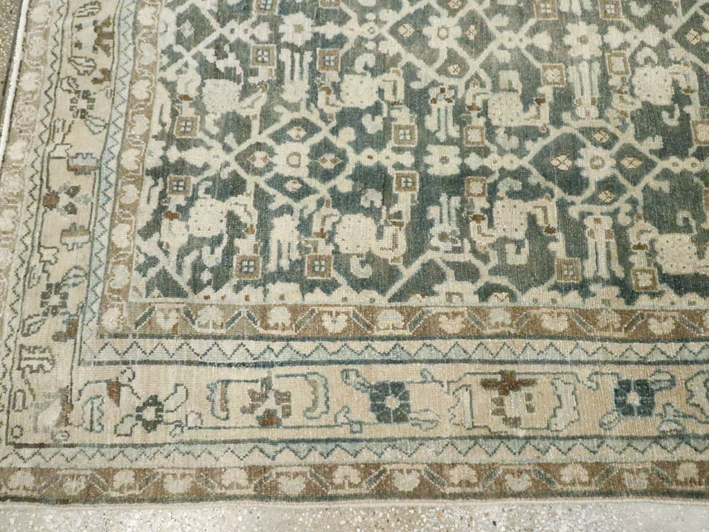 Vintage Persian Malayer Carpet, No.28736 - Gsblank