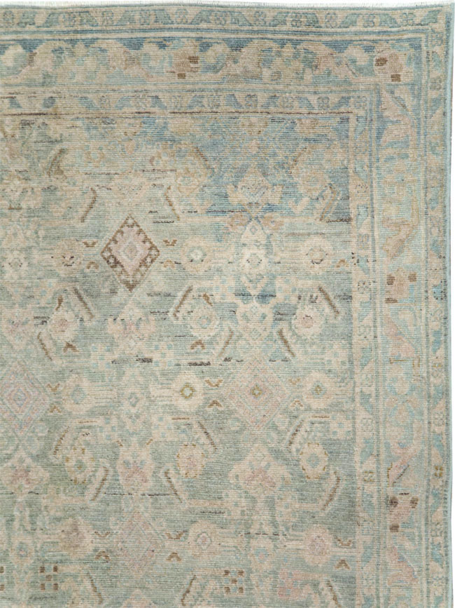 Vintage Persian Malayer Wide Gallery Runner, No.28739 - Gsblank