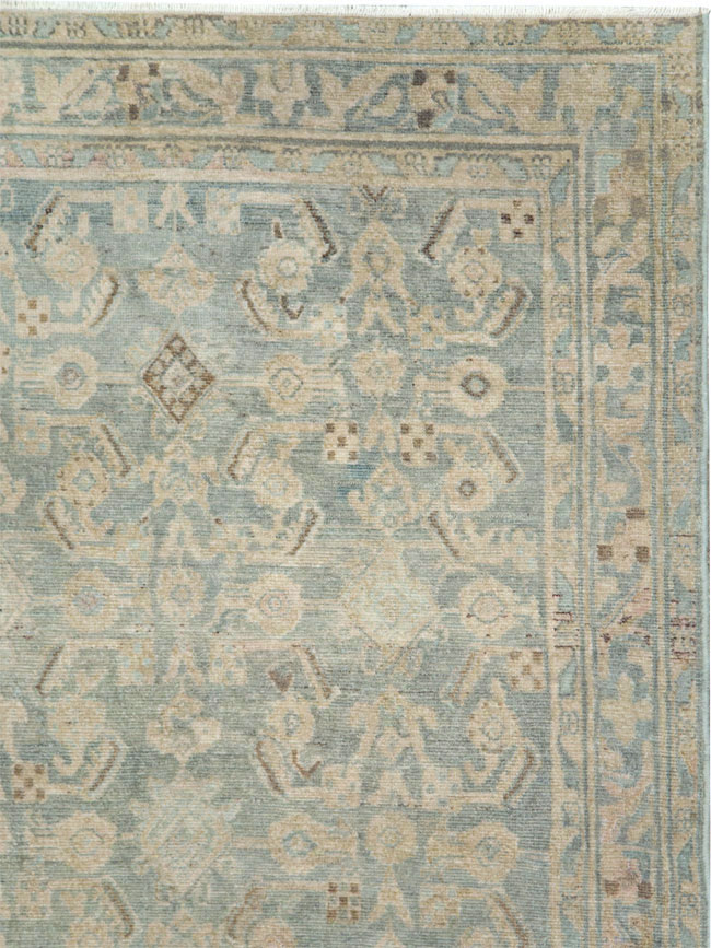 Vintage Persian Malayer Wide Gallery Runner, No.28739 - Gsblank