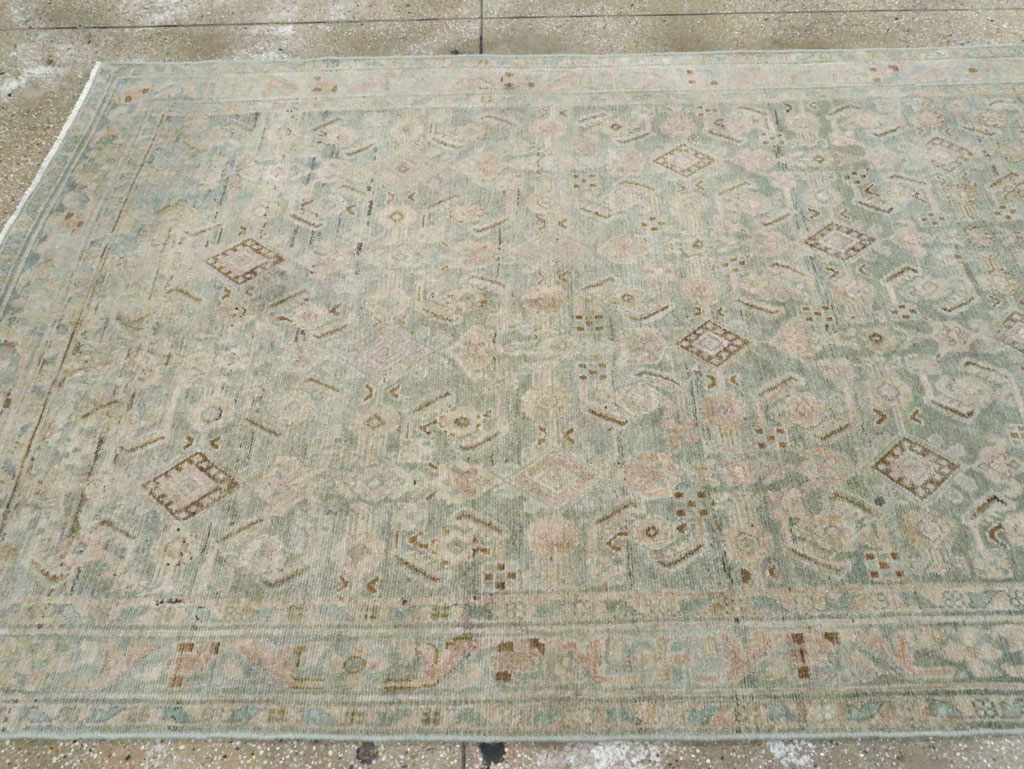 Vintage Persian Malayer Wide Gallery Runner, No.28739 - Gsblank