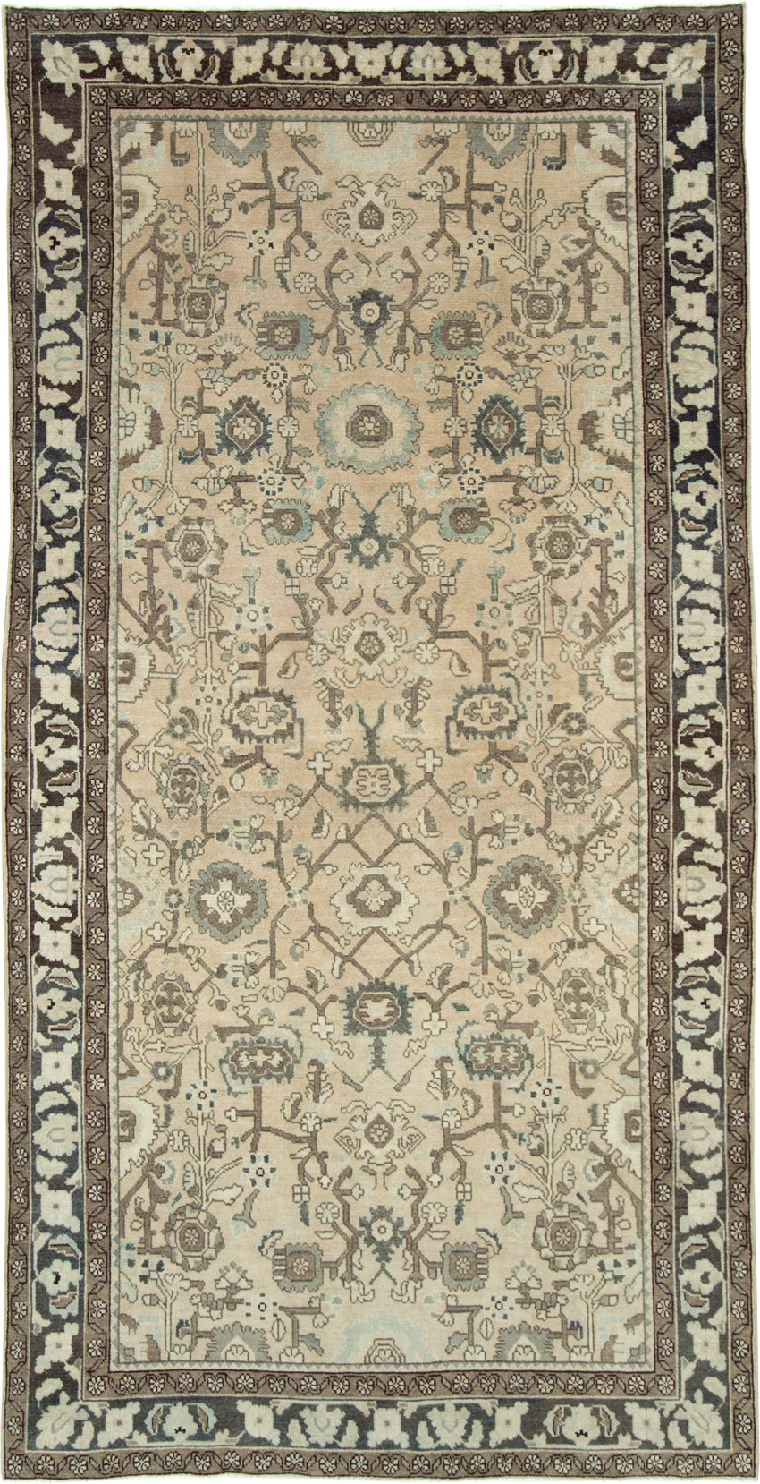 Vintage Persian Malayer Gallery Carpet, No.28740 - Gsblank