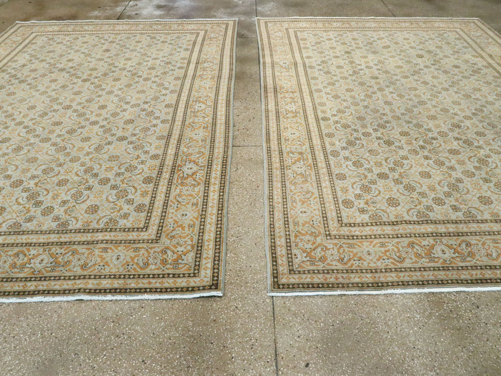 Vintage Persian Tabriz Carpet (Pair: 1 of 2), No.28741 - Gsblank