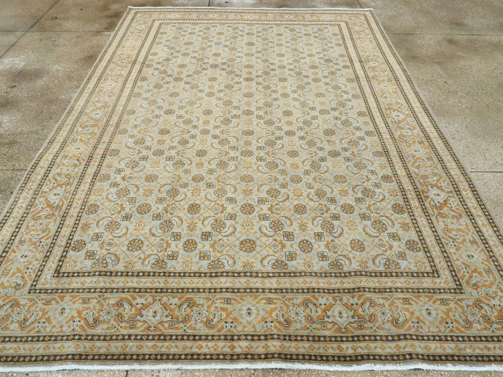 Vintage Persian Tabriz Carpet , No.28742 - Gsblank