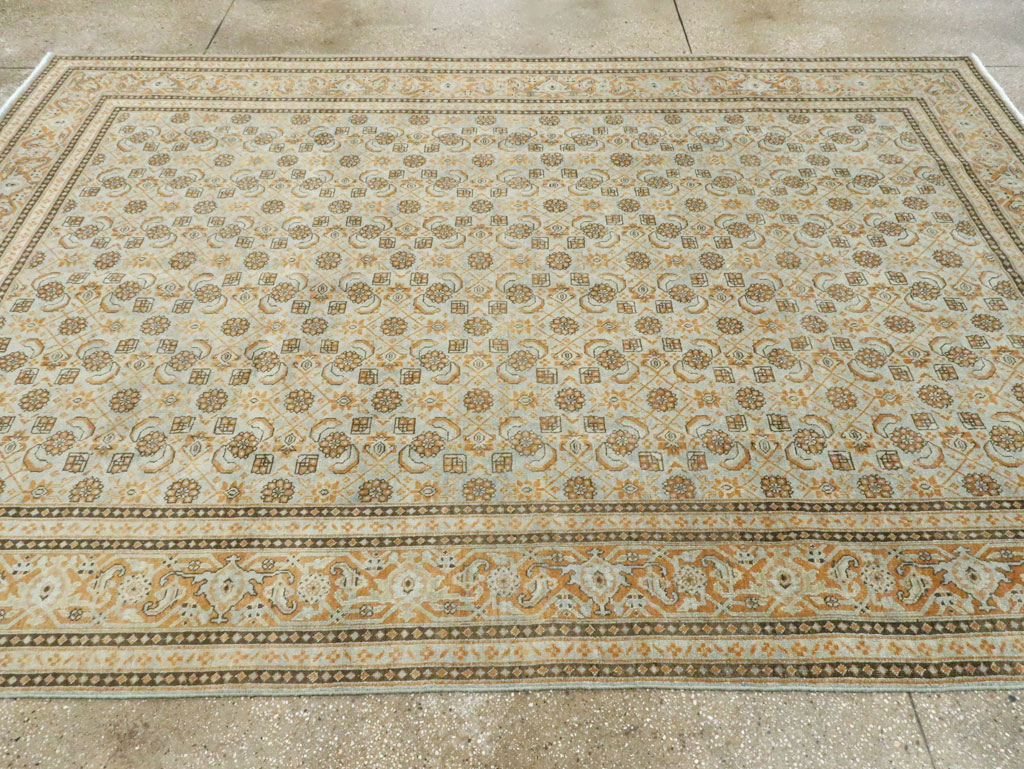 Vintage Persian Tabriz Carpet , No.28742 - Gsblank