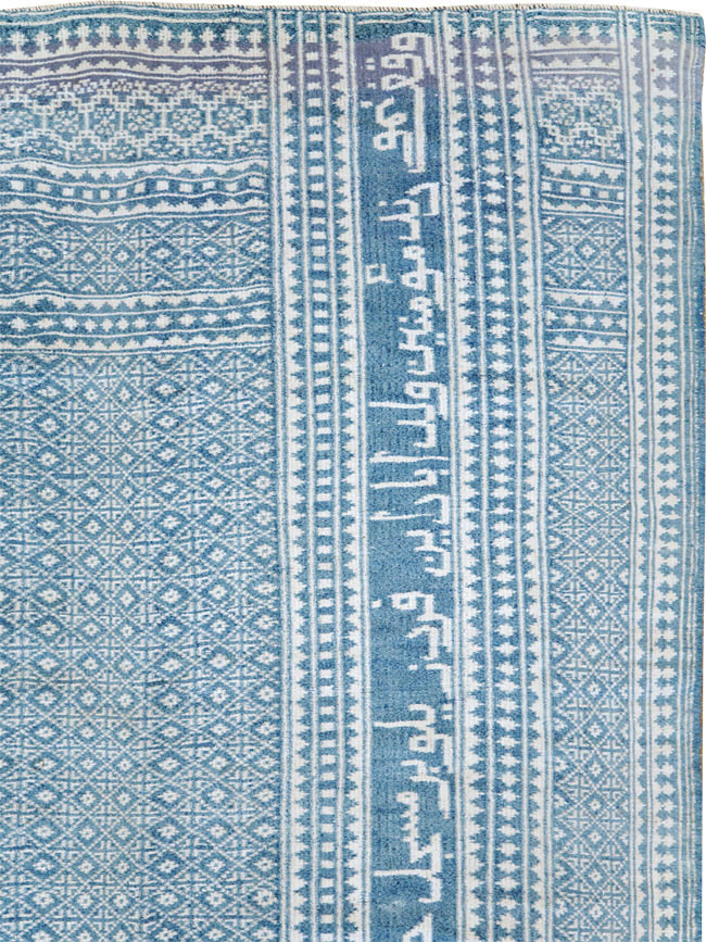 Vintage Persian Flatweave Room Size Carpet, No.28744 - Gsblank