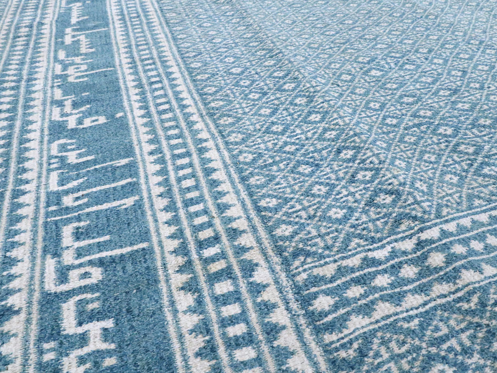 Vintage Persian Flatweave Room Size Carpet, No.28744 - Gsblank