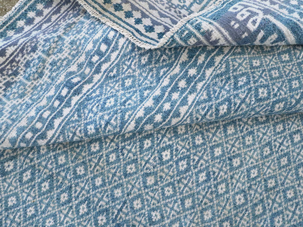 Vintage Persian Flatweave Room Size Carpet, No.28744 - Gsblank