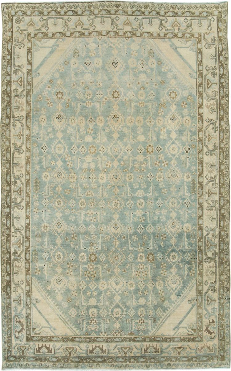 Vintage Persian Malayer Accent Carpet, No.28746 - Gsblank